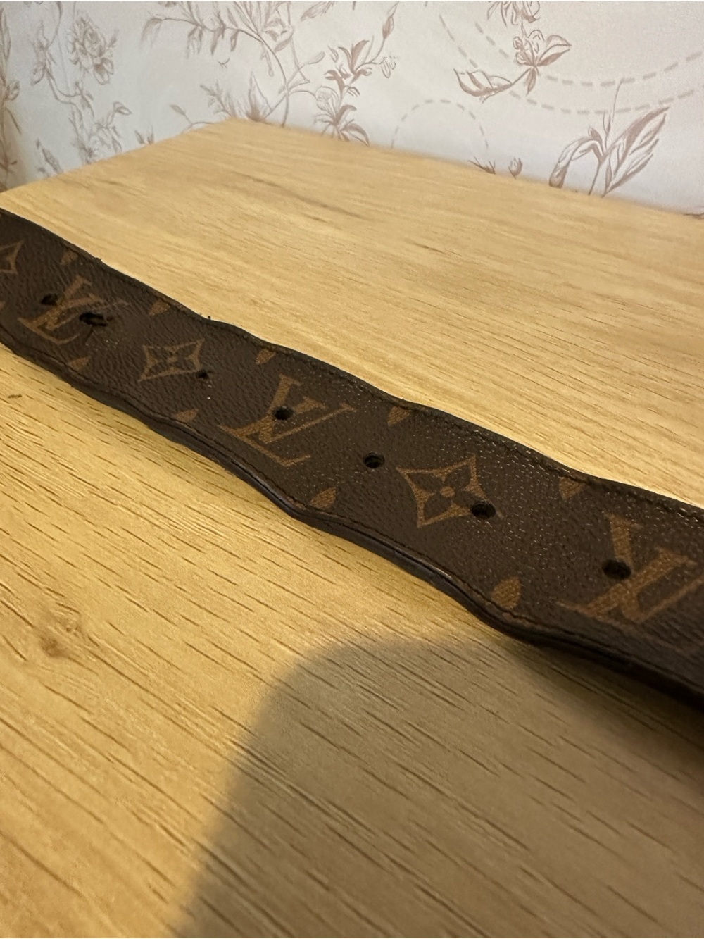 Authentic Louis Vuitton Men’s Monogram LV Belt 40mm Brown/Gold 110/44 - Picture 9 of 12